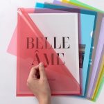 Red A4 L-Shape Waterproof Document Holder