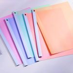 Macaroon A4 Rotating Clip Folder Set 5PCS