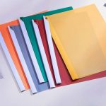 Retro A4 Rotating Clip Folder Set 5PCS