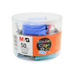 50mm Colorful Tempered Steel Binder Clips 12 Pack