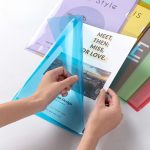 Blue A4 L-Shape Waterproof Document Holder