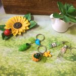 Mini Vegetable Drink Gift Keychain Set