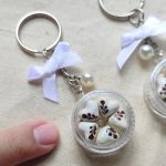 Mini Dessert Bowl Pearl Gift Keychain