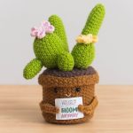 Twin Cactus Crochet Pot Gift Plush