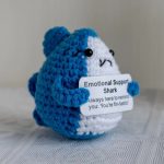 Crochet Shark Emotional Support Gift Plush