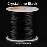 Black Elastic Crystal Beading Cord
