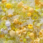Yellow Mixed Charm Beads Craft Pack