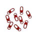 Red Metal Lobster Clasp Keychain Findings
