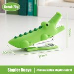 Green Crocodile Size 10 Mini Desk Stapler