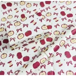 Apple Bow Pattern Cute Gift Wrapping Paper