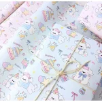Pastel Cloud Bunny Gift Wrapping Paper Sheets
