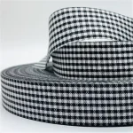 Black White Gingham Craft Ribbon Roll Trim